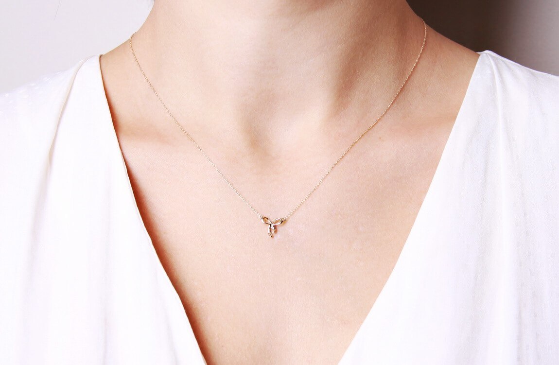 Emaga Złoty naszyjnik NZD4203 - Diament